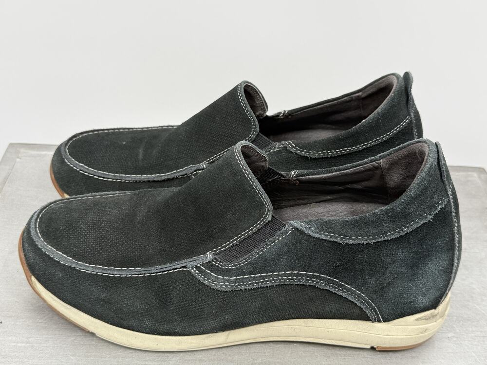 CALTO Men's Black Slip-On Casual Leather Suede Sneakers US 9 Style: G4903
